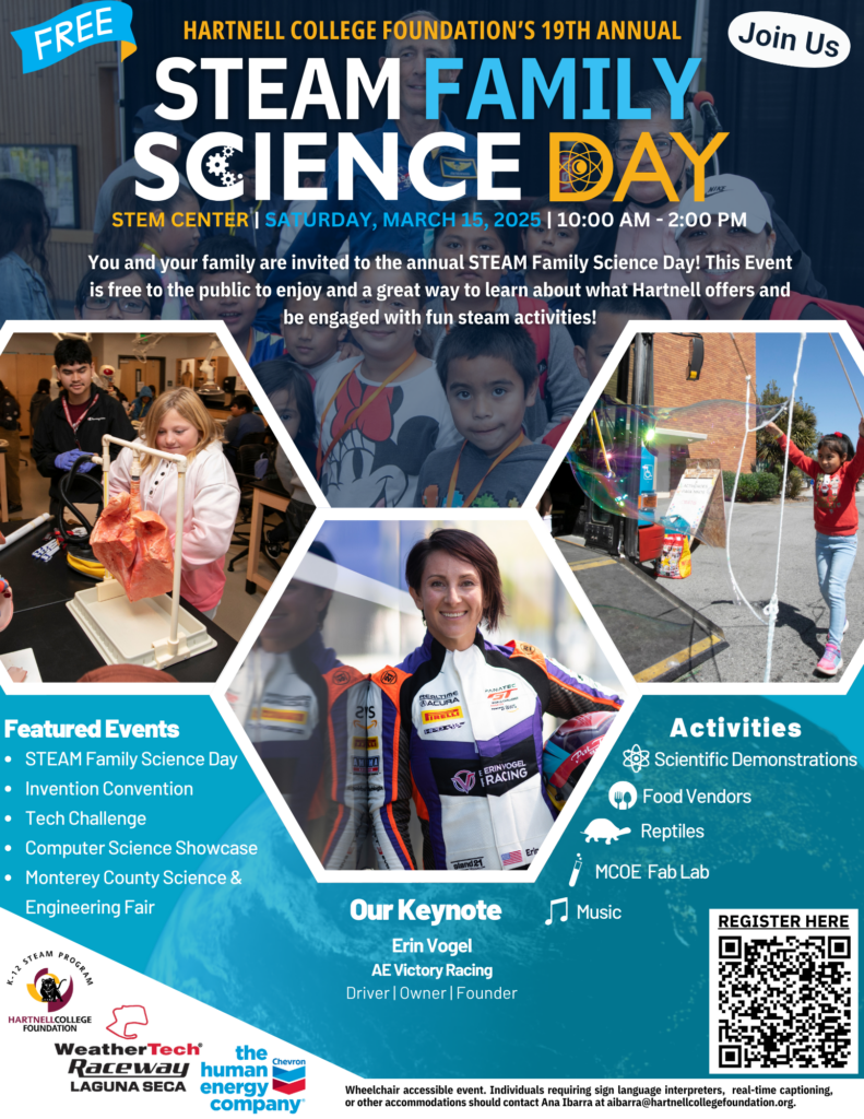 STEAM Family Science Day | Hartnell Foundation